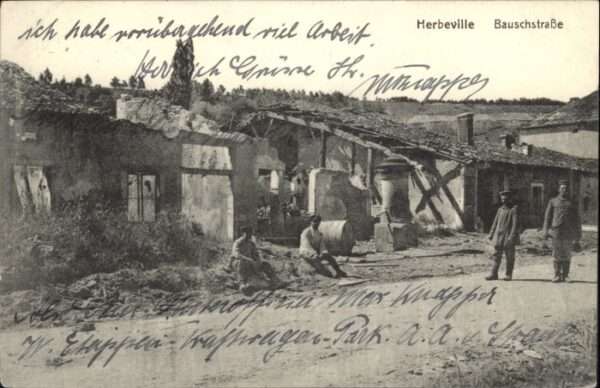 Herbeville Bauschstrasse Zerstörung