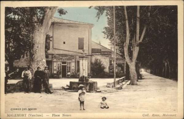 Malemort-du-Comtat Place Neuve Cafe Cours