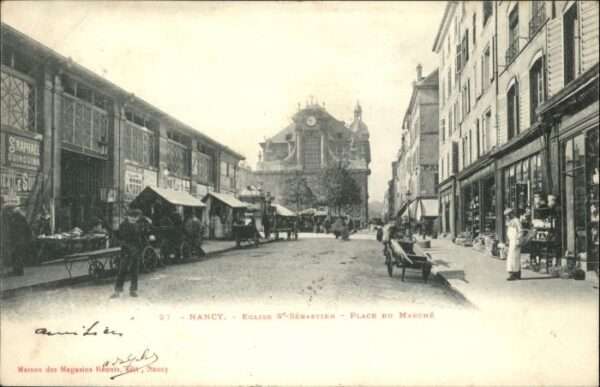 Nancy Lothringen Nancy Eglise St. Sebastien Place Marche