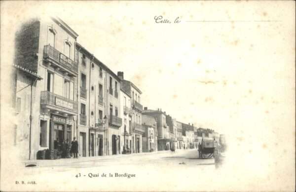 Sete Herault Cette Quai Bordigue