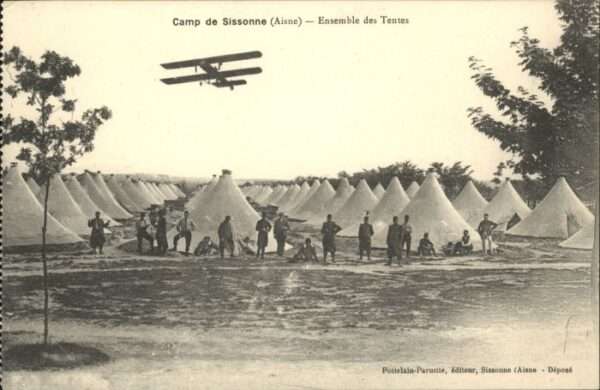 Sissonne Aisne Camp Tentes Doppeldecker