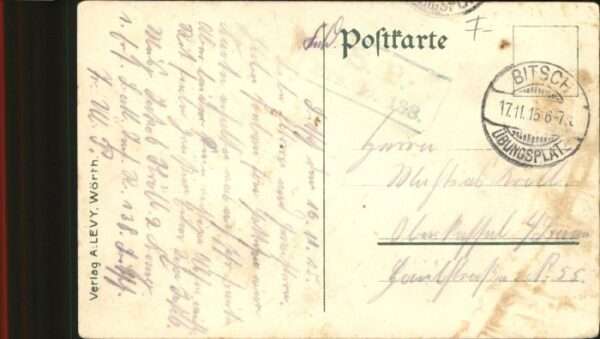 Bitsch Lothringen Bitsch Jäger Kaserne Preussen Stein Fes – Bild 2