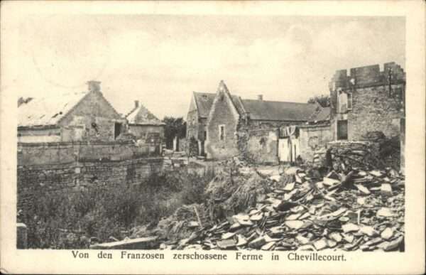 Chevillecourt Zerstörung