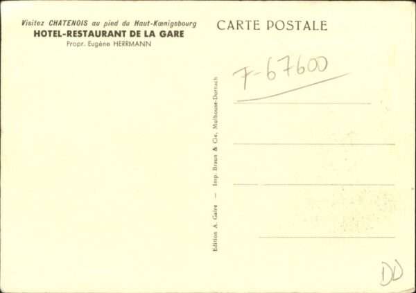 Chatenois Selestat-Erstein Hostellerie de la Gare – Bild 2