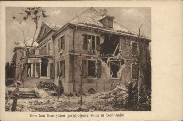 Sennheim Villa Zerstörung Elsass