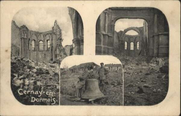Cernay-en-Dormois Glocke Soldaten Zerstörung