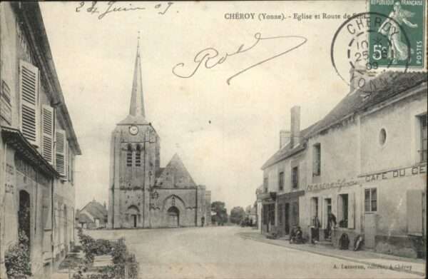 Cheroy Yonne Eglise Route Sens