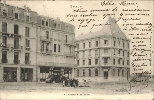 Belfort Alsace Belfort Caisse Epargne Dampfwalze