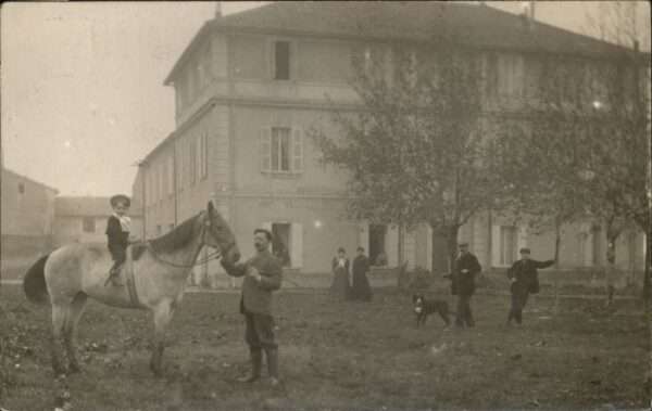 Fontaine-de-Vaucluse [Stempelabschlag] Pferd