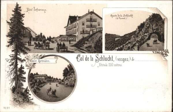 Col de la Schlucht Hotel Defranoux Chalet Hartmann Vosges