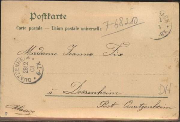 Baronsweiler Kloster Waisenhaus Lourdes-Grotte Litho – Bild 2
