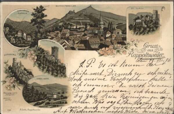 Rappoltsweiler Haut Rhin Elsass Rappoltsweiler St. Ulrich Dusenbach Kap