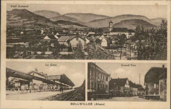 Bollwiller Alsace Gare Bahnhof Grand Rue