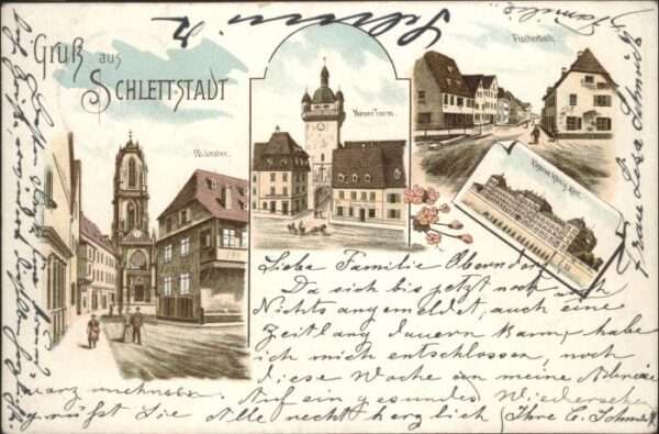 Schlettstadt Münster Neuer Turm Fischerbach Kaserne