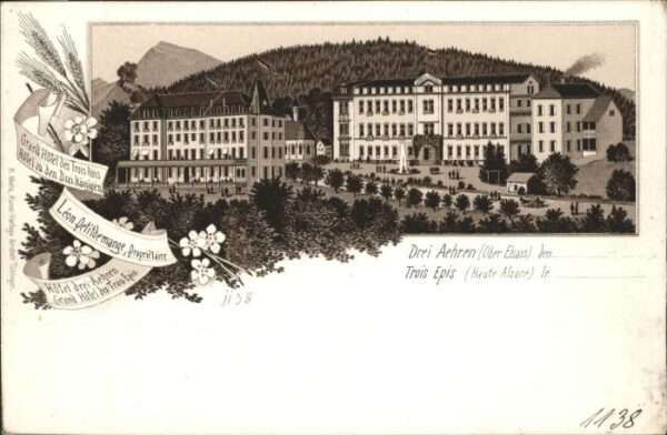 Drei-Aehren Trois-Epis lsass Alsace Hotel Litho