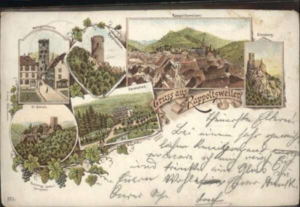 Rappoltsweiler Haut Rhin Elsass Rappoltsweiler Metzgerturm Rappolstein