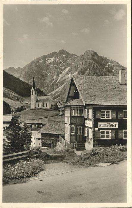 Hirschegg Kleinwalsertal Vorarlberg Gasthof Pension Adler