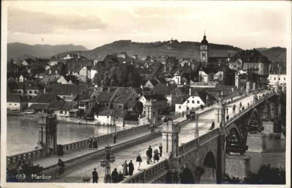 Maribor Marburg Drau Brücke Kutsche
