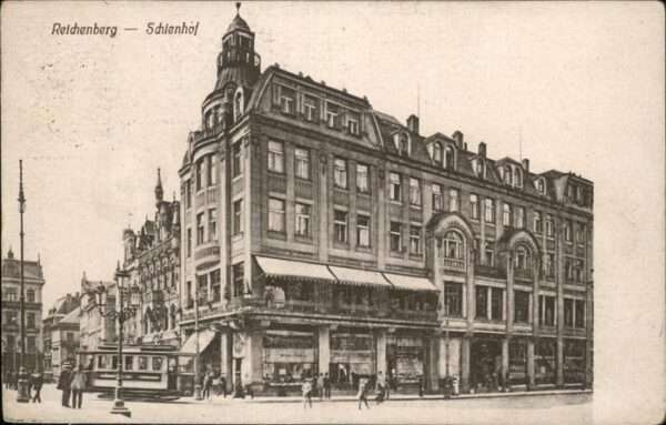 Reichenberg Liberec Boehmen Schienhof Strassenbahn