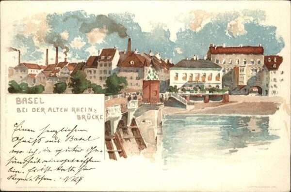 Basel BS Alte Rheinbrücke
Aquarell