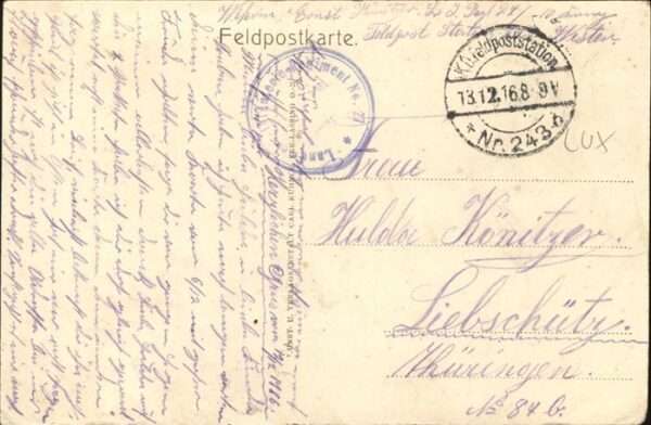 Termes Ardennes Feldpostkarte – Bild 2