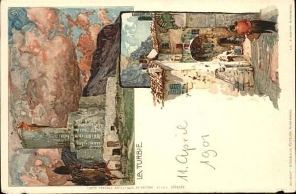 La Turbie Teilansichten
Aquarell