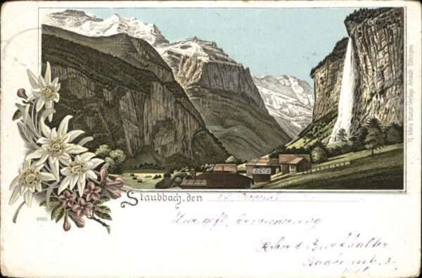 Lauterbrunnen BE Panorama Staubbach