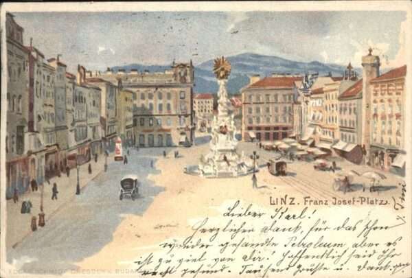 Linz Donau Franz Josef Platz