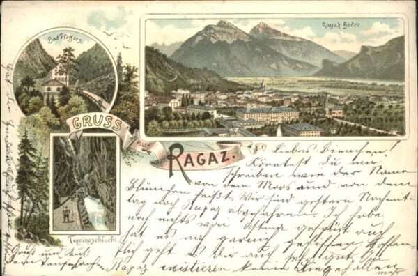 Bad Ragaz Ragatz Bad Pfäffers Taminaschlucht