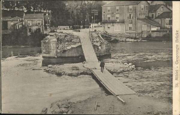 Saint-Mihiel gesprengte Brücke