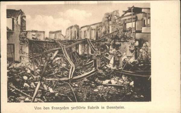 Sennheim zerstörte Fabrik