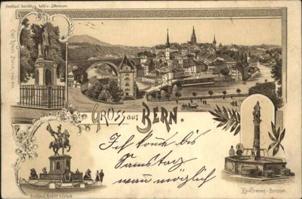 Bern BE kindlfresser BRunnen Denkmal Rudolf v E