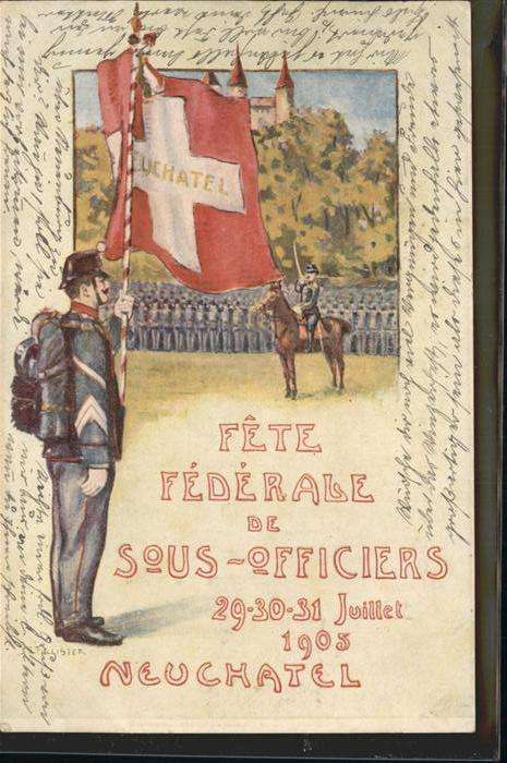 Neuchatel NE Fete Federale Pferd