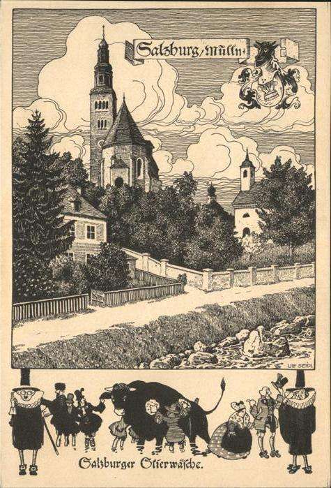 Salzburg Oesterreich Wappen Stier