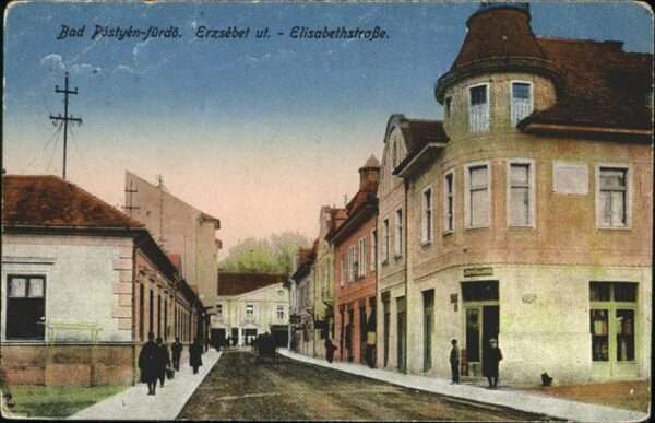 Piestany Elisabethstrasse Erzsebet ul.