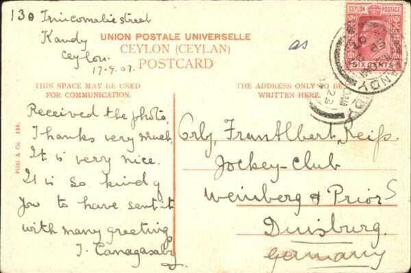 Ceylon Sri Lanka Kandy – Bild 2