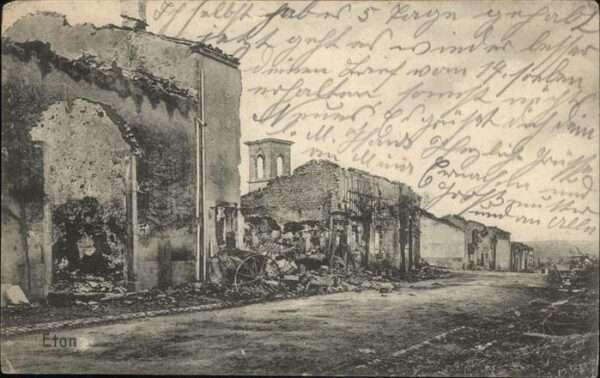 Eton Meuse Kriegstrümmer