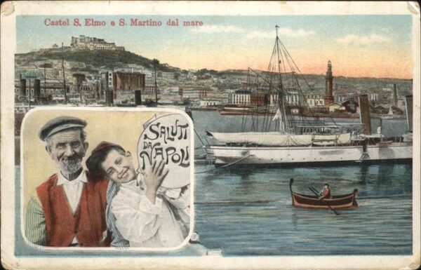 Napoli Neapel Caste S. Elmo S. Martino dal mare, Fisc