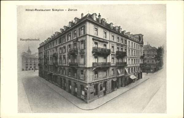 Zuerich Hotel Restaurant Simplon Hauptbahnhof