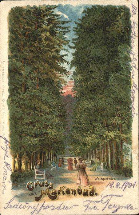 Marienbad Tschechien Boehmen Waldquelle