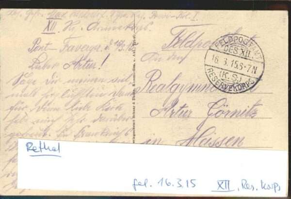 Rethel Ardennes Westlicher Kriegsschauplatz _ Rathaus S – Bild 2