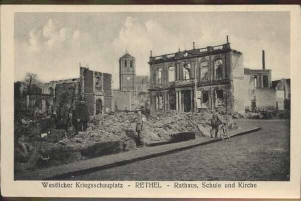 Rethel Ardennes Westlicher Kriegsschauplatz _ Rathaus S