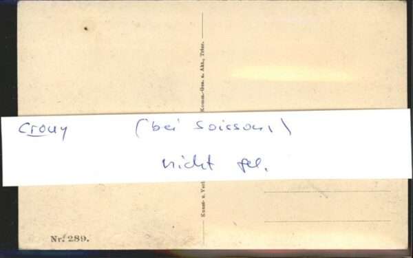 Crouy Aisne Artilleriefeuer Zerstörung – Bild 2