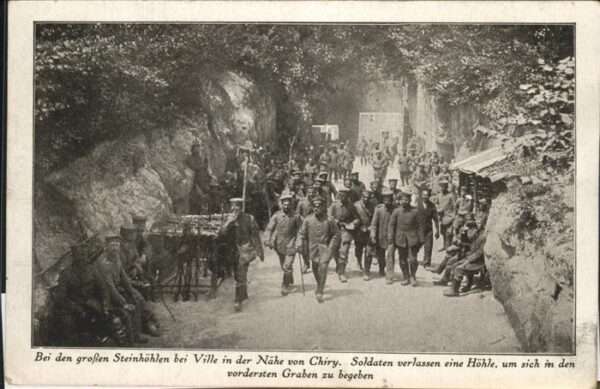 Ville-Savoye Grosse Steinhöhlen bei Ville nahe Chiry