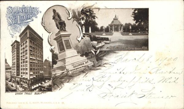 St Louis Missouri Union Trust Building Columbus Monument