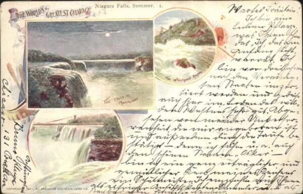 Niagara Falls Ontario Niagara Falls in Summer Künstlerkarte
