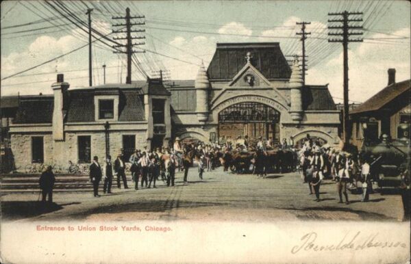 Chicago Illinois Entrance to Union Stock Yards