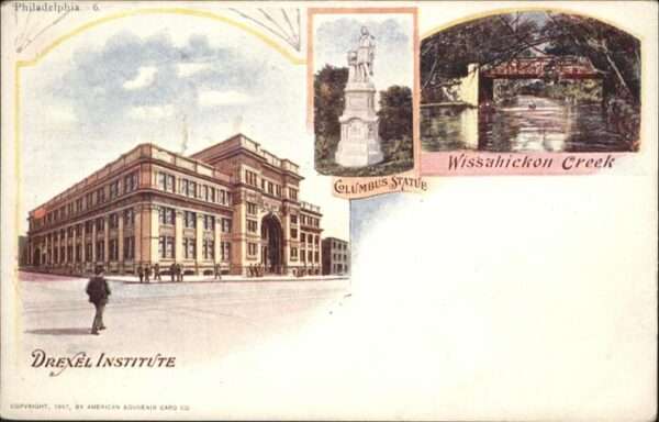 Philadelphia Pennsylvania Drexel Institute Columbus Statue Wissah