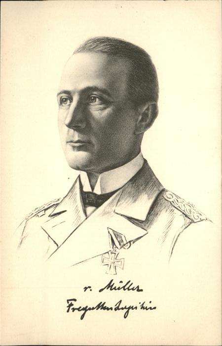 Marine Fregattenkapitän von Müller Emden Eiser