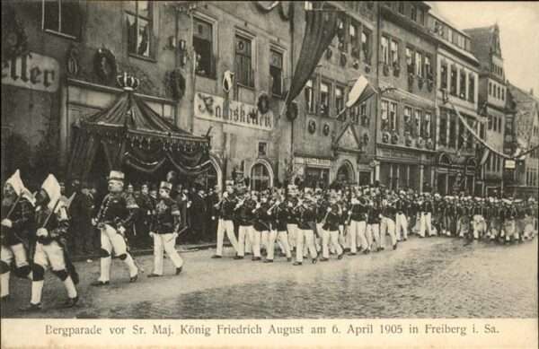 Adel Sachsen Bergparade König Friedrich August Freib